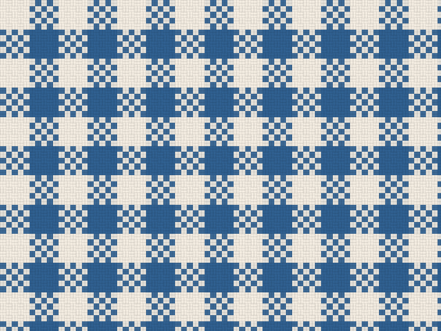 Basket weave textile example with grouped warp and weft blocks.